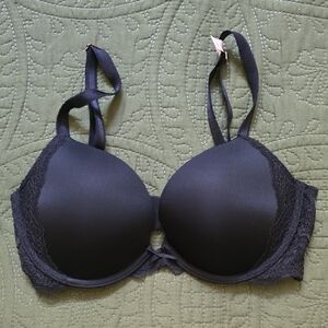 Victoria's Secret Black Lace Trim Bra